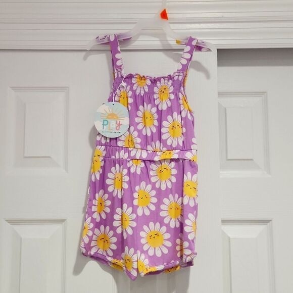 Little Sleepies Other - NWT little sleepies flower power smocked romper 4T